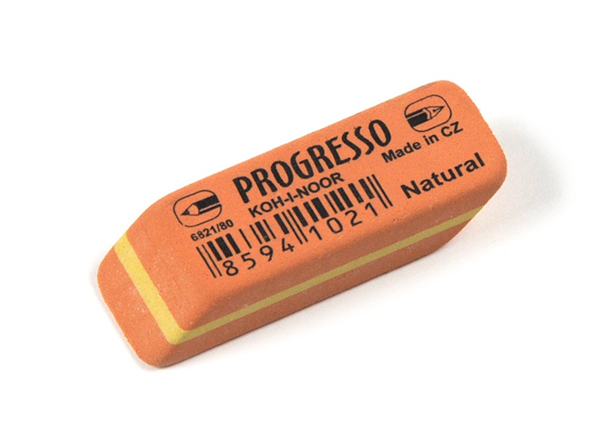 Ластик Koh-i-noor 'Progresso' 80, комбинированный, каучук, 6821080006KD RU