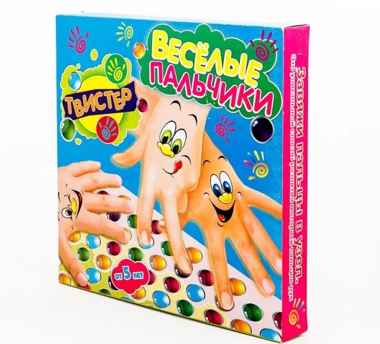 Настольная игра твистер Весёлые пальчики, 184904