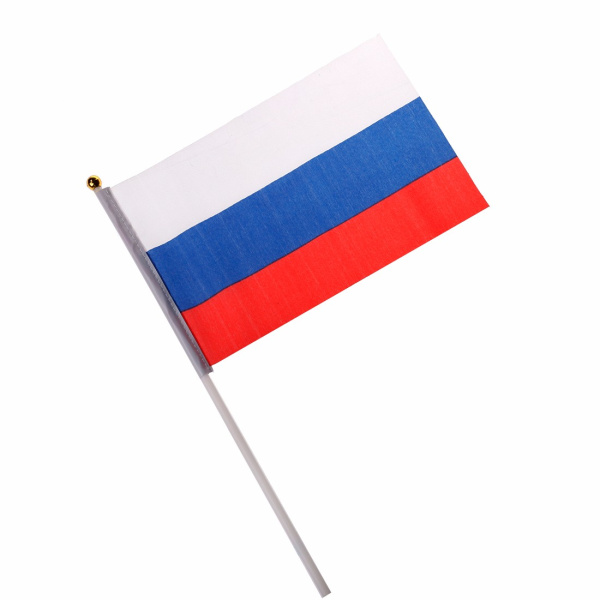 Флаг 20 х 30 см, на палке, (1;уп), AR-10150B;А